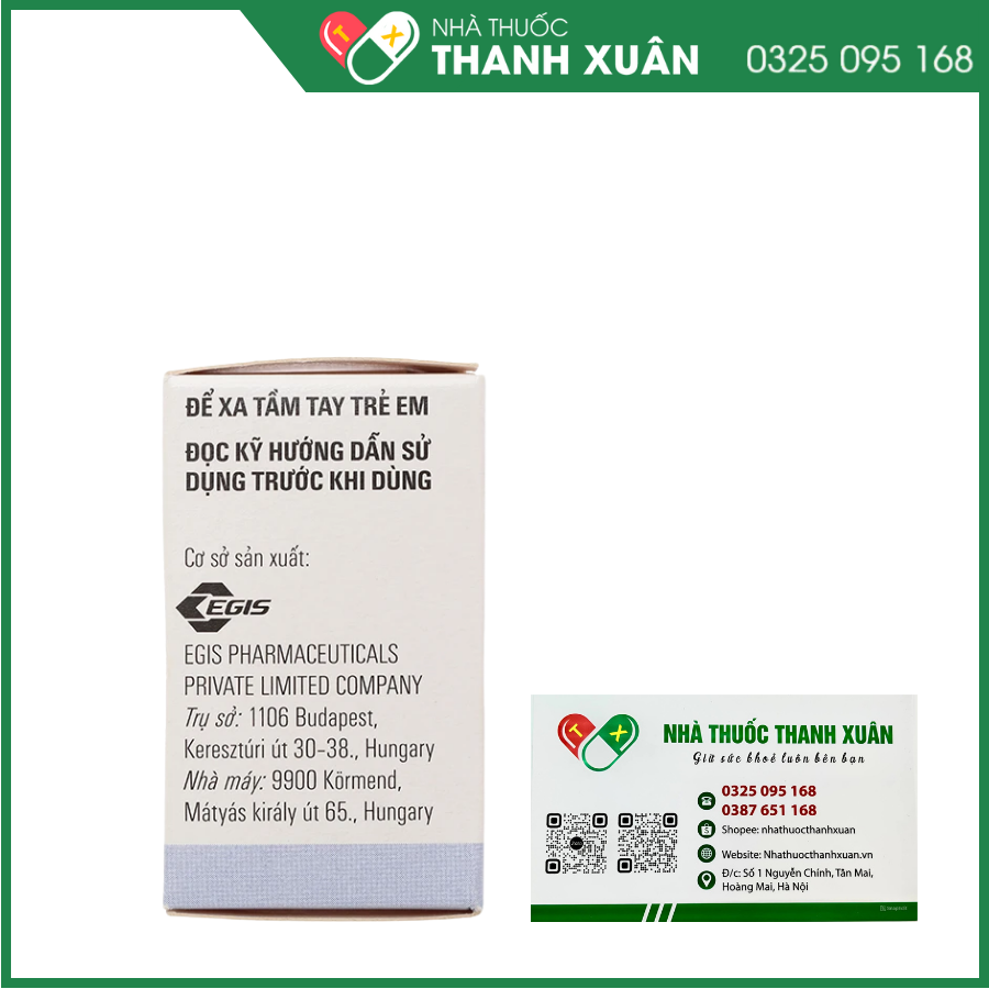 Egilok 25mg điều trị tăng huyết áp, đau thắt ngực